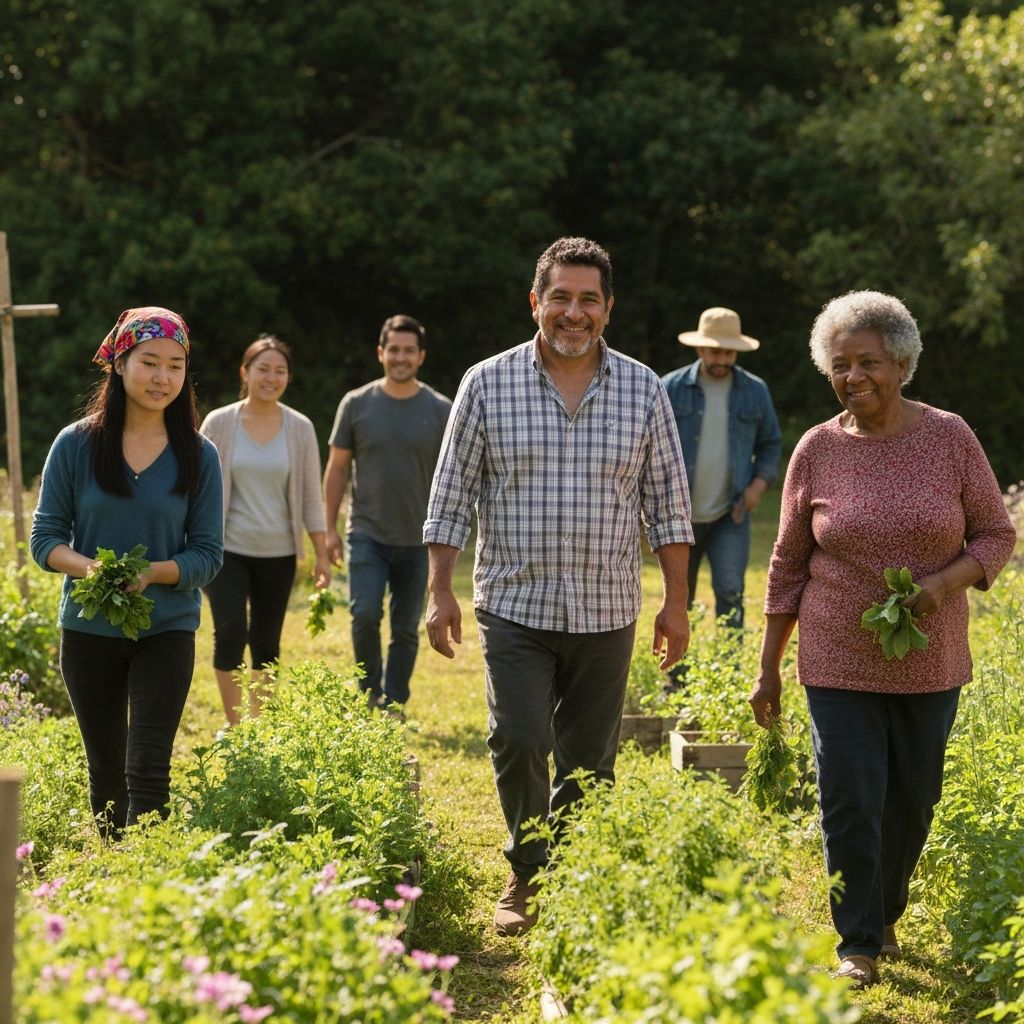 Diverse people engaged in everyday activities